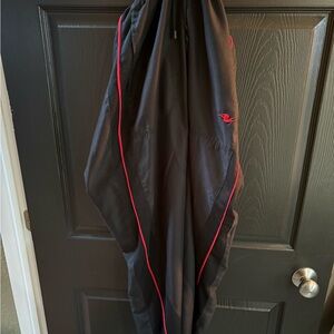 New Balance Black Sweatpants with Red Accents